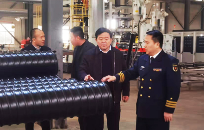 縣武裝部部長周文軍蒞臨山（shān）東香蕉影视參觀指導